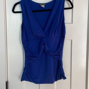Venus Royal Blue Size S v neck fitted top